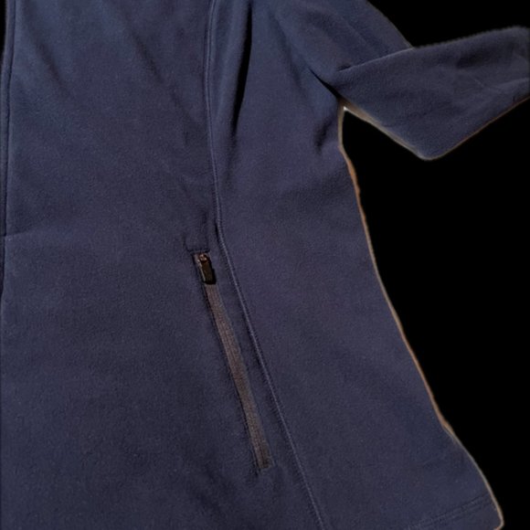 Women's Eddie Bauer Fleece XL Lightweight Full-Zip Dark Blue - Picture 2 of 8